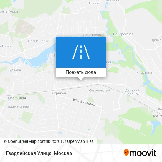 Карта Гвардейская Улица