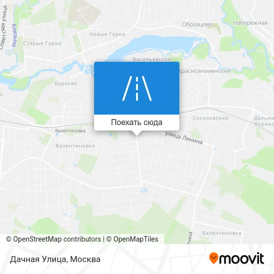 Карта Дачная Улица