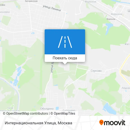 Карта Интернациональная Улица