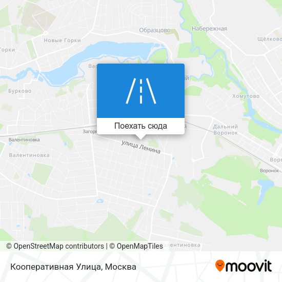 Карта Кооперативная Улица