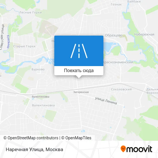 Карта Наречная Улица