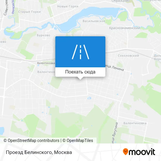 Карта Проезд Белинского