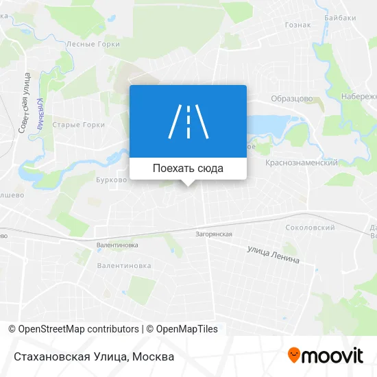 Карта Стахановская Улица