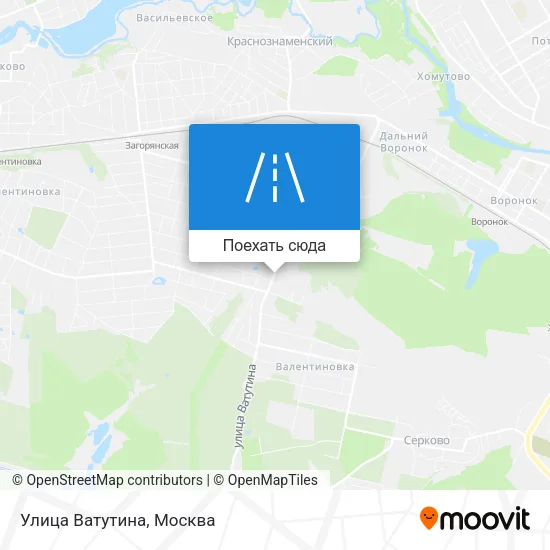 Карта Улица Ватутина