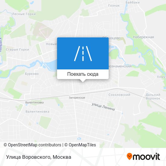 Карта Улица Воровского