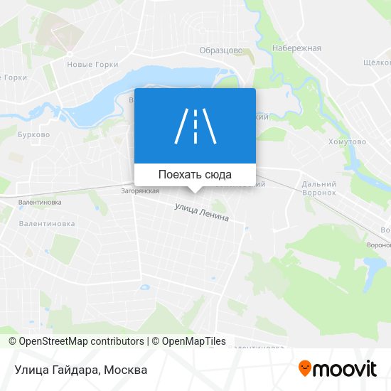 Карта Улица Гайдара