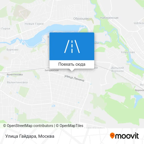 Карта Улица Гайдара