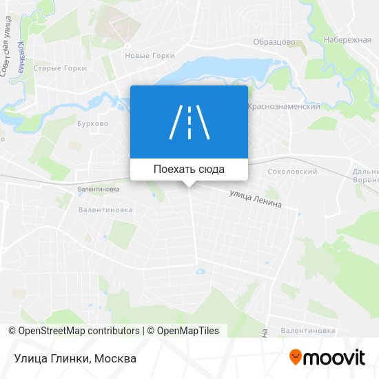 Карта Улица Глинки