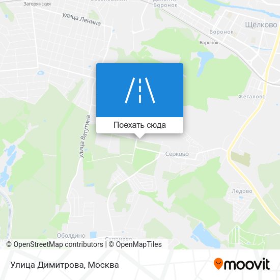 Карта Улица Димитрова