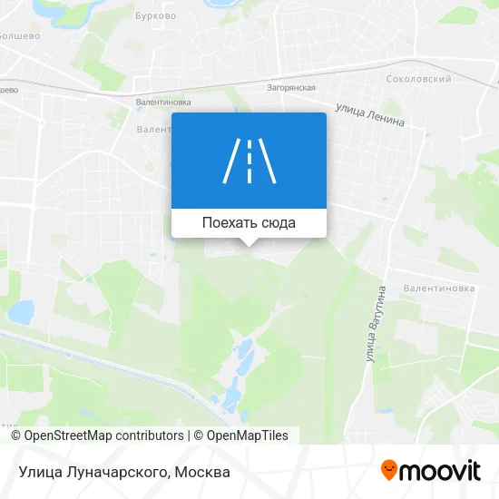 Карта Улица Луначарского