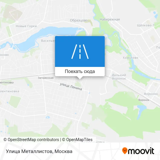Карта Улица Металлистов