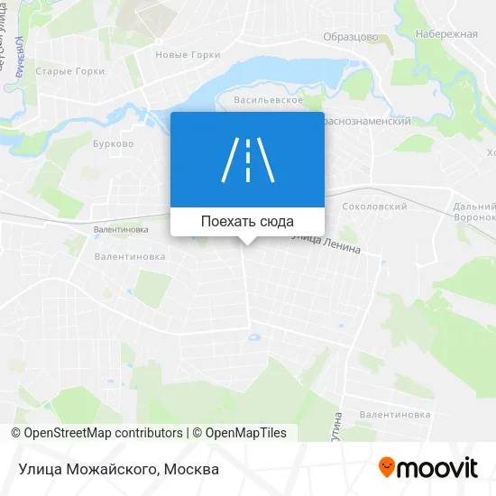Карта Улица Можайского