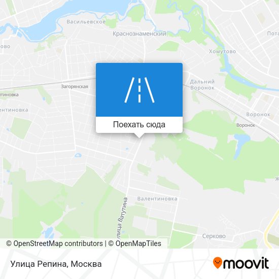 Карта Улица Репина