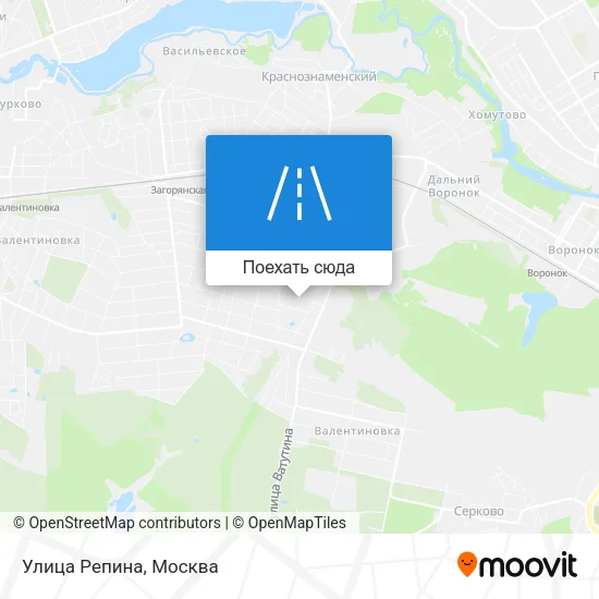 Карта Улица Репина