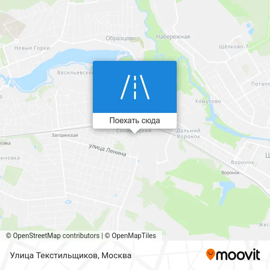 Карта Улица Текстильщиков