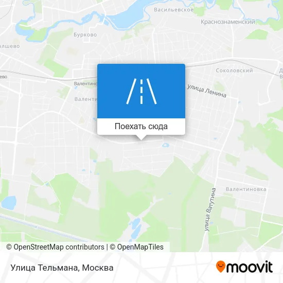 Карта Улица Тельмана
