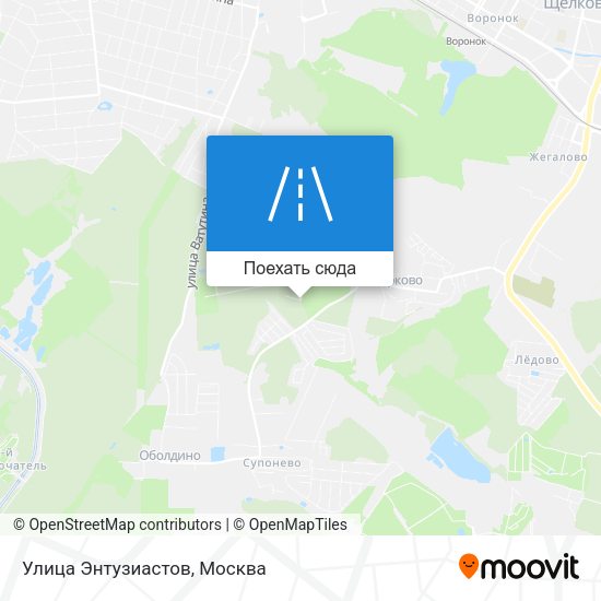 Карта Улица Энтузиастов