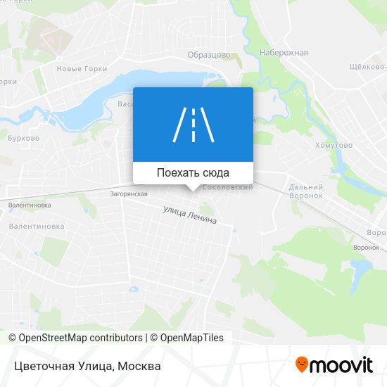 Карта Цветочная Улица