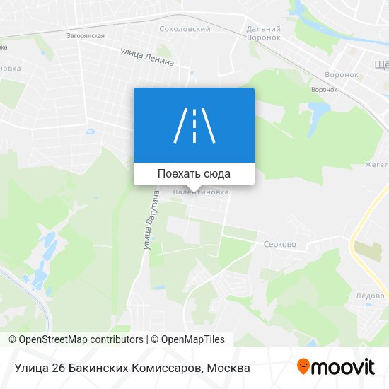 Карта Улица 26 Бакинских Комиссаров