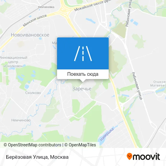 Карта Берёзовая Улица