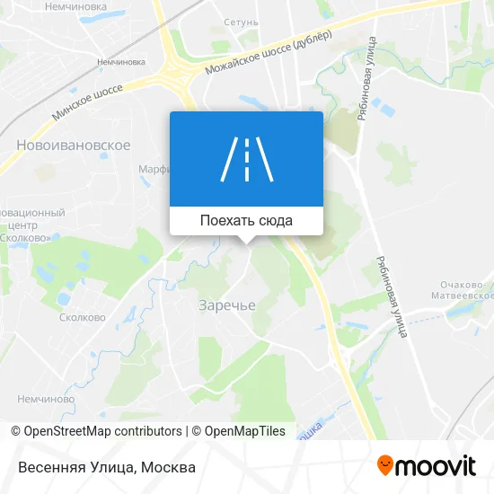 Карта Весенняя Улица