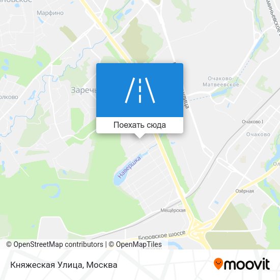 Карта Княжеская Улица