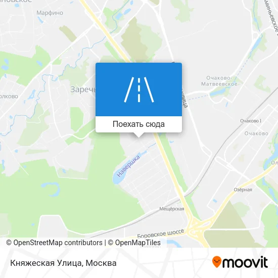 Карта Княжеская Улица