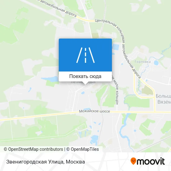 Карта Звенигородская Улица