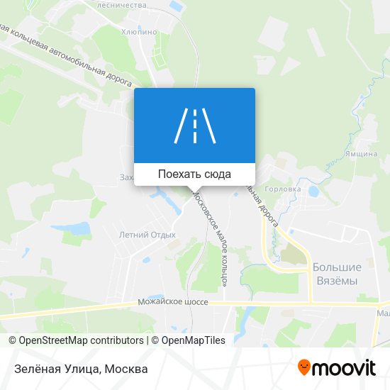 Карта Зелёная Улица
