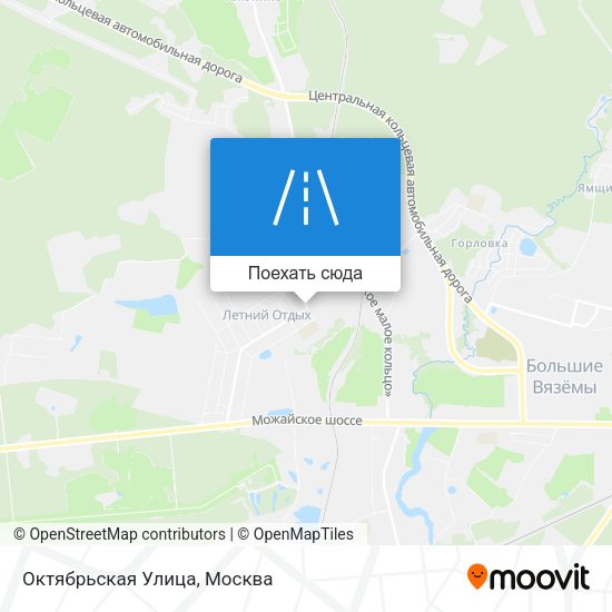 Карта Октябрьская Улица