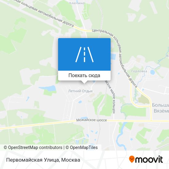 Карта Первомайская Улица