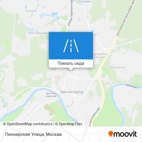 Карта Пионерская Улица