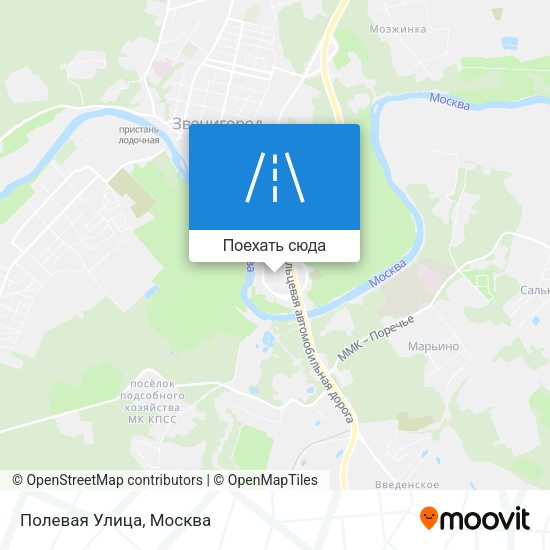 Карта Полевая Улица