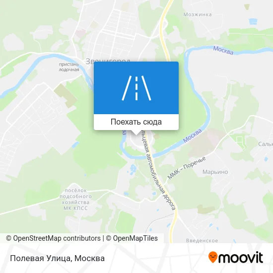Карта Полевая Улица