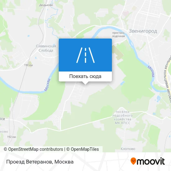 Карта Проезд Ветеранов
