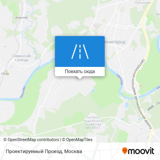 Карта Проектируемый Проезд