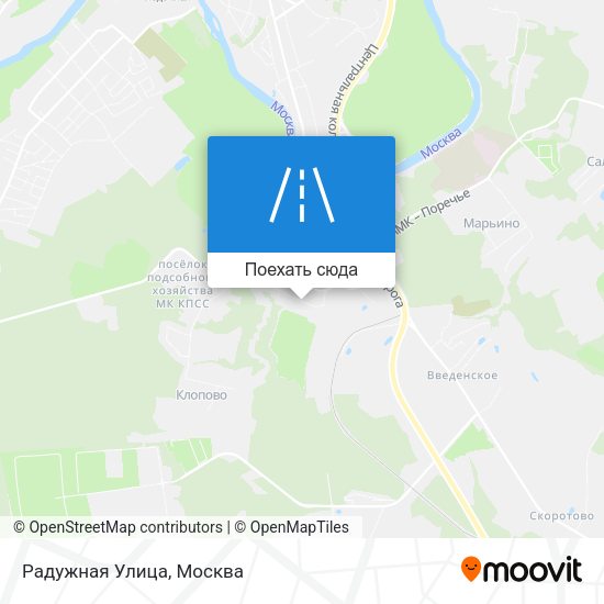 Карта Радужная Улица