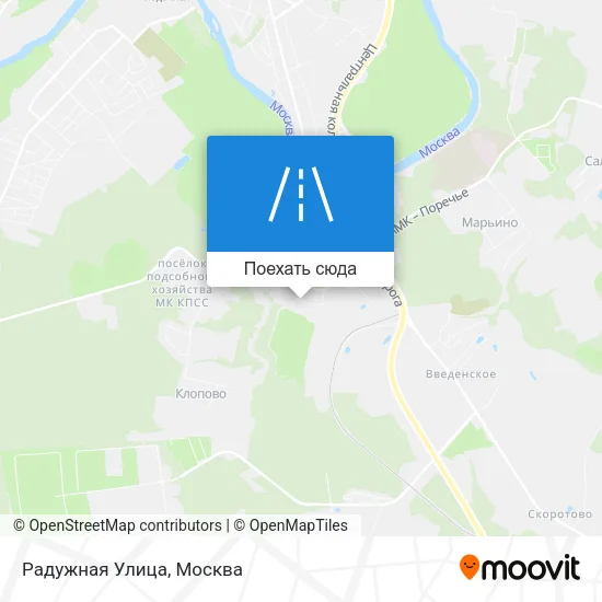 Карта Радужная Улица