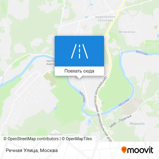 Карта Речная Улица