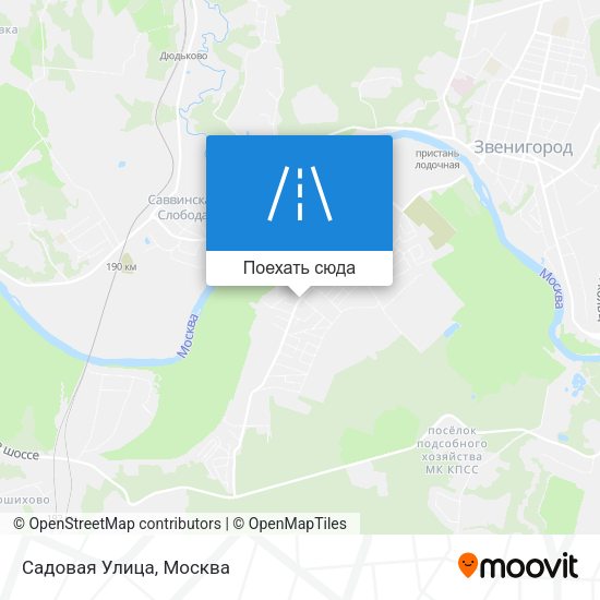 Карта Садовая Улица