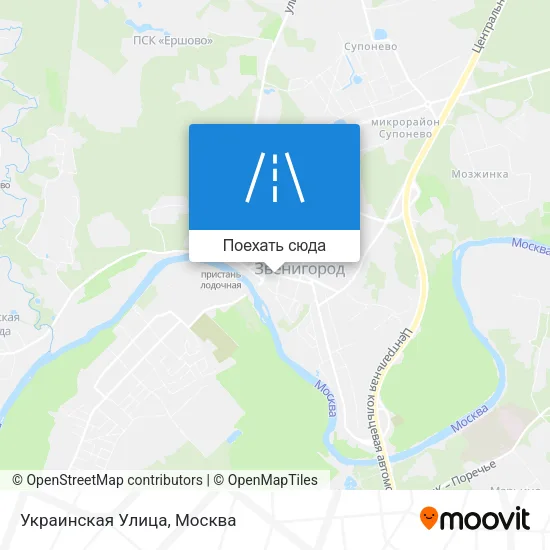Карта Украинская Улица