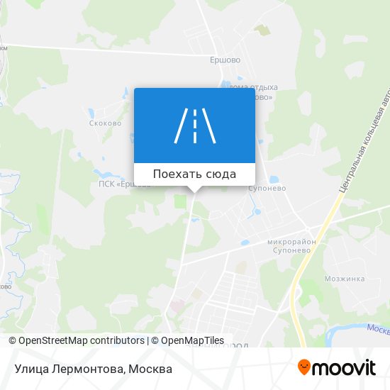 Карта Улица Лермонтова