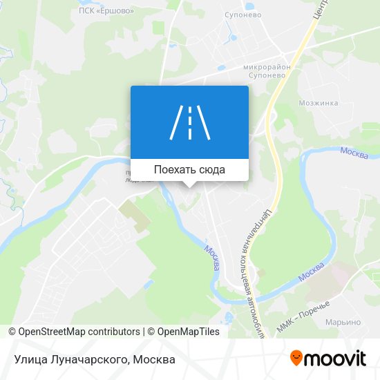 Карта Улица Луначарского