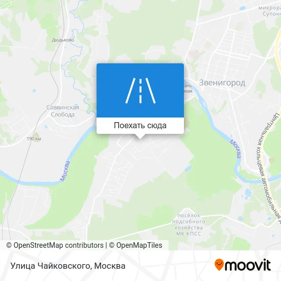 Карта Улица Чайковского