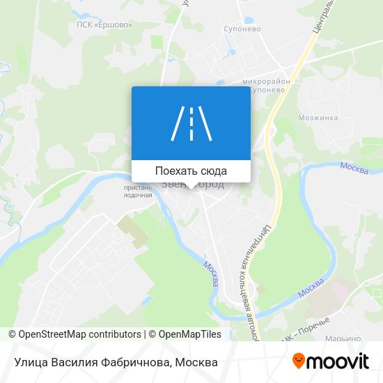Карта Улица Василия Фабричнова