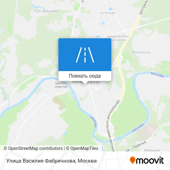 Карта Улица Василия Фабричнова