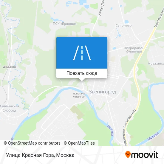 Карта Улица Красная Гора
