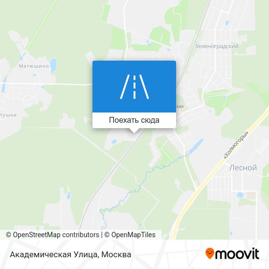 Карта Академическая Улица