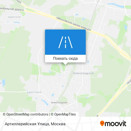 Карта Артиллерийская Улица