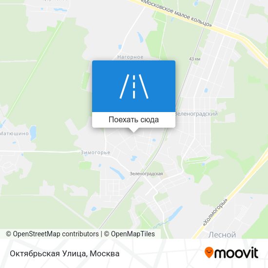 Карта Октябрьская Улица